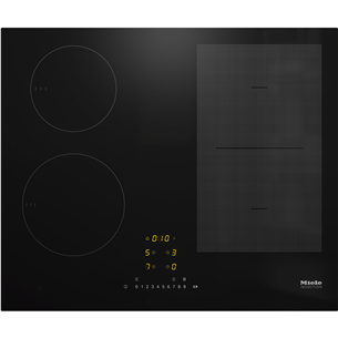 Miele, PowerFlex cooking area, width 62 cm, frameless, black - Built-in induction hob