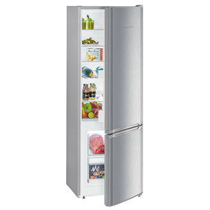 Liebherr, SmartFrost, 265 L, height 162 cm, silver - Refrigerator