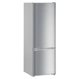 Liebherr, SmartFrost, 265 L, height 162 cm, silver - Refrigerator