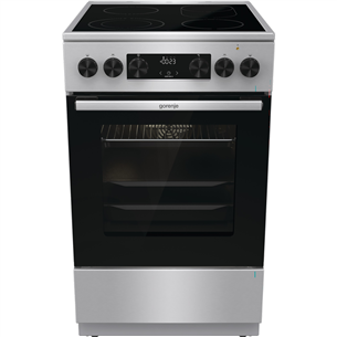 Gorenje, 70 L, width 50 cm, inox - Ceramic cooker with electric oven