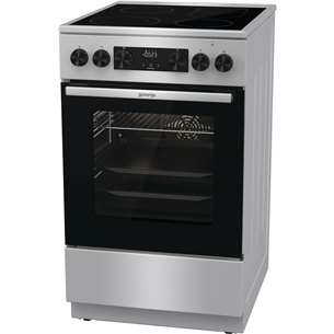 Gorenje, 70 L, width 50 cm, inox - Ceramic cooker with electric oven