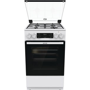 Gorenje, 62 L, width 50 cm, white - Gas cooker with electric oven GK5C41WJ