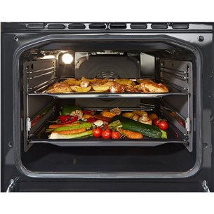 Gorenje, 70 L, width 50 cm, inox - Gas cooker with electric oven