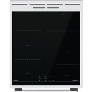 Gorenje, 70 л, ширина 50 см, белый - Индукционная плита с электрической духовкой