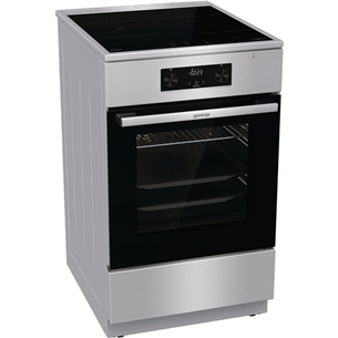 Gorenje, 70 L, width 50 cm, inox - Induction cooker with electric oven