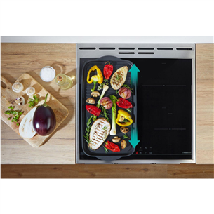 Gorenje, 70 L, width 50 cm, inox - Induction cooker with electric oven