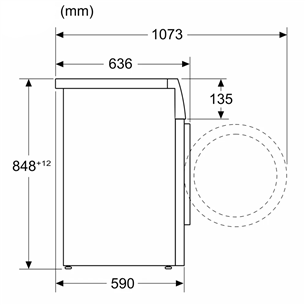 Bosch Series 6, 9 kg, dziļums 59 cm, 1400 apgr/min. - Veļas mazgājamā mašīna ar priekšējo ielādi