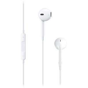 Apple EarPods, 3.5 mm spraudnis, balta - Austiņas MWU53ZM/A