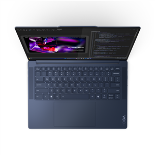 Lenovo Yoga Slim 7 14Q8X9, 14.5'', 3K, OLED, Snapdragon® X Elite, 16 GB, 512 GB, Copilot+, ENG, tumši zila - Portatīvais dators