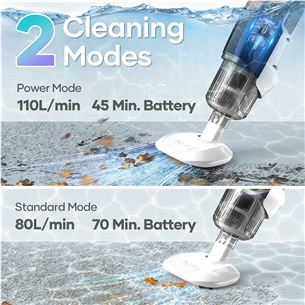 Aiper Pilot H2, grey - Cordless Handheld Pool Vacuum