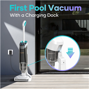 Aiper Pilot H2, grey - Cordless Handheld Pool Vacuum