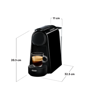 Nespresso Essenza Mini, black - Capsule coffee machine