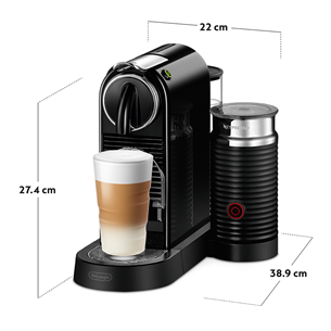 Nespresso Citiz Milk, black - Capsule coffee machine