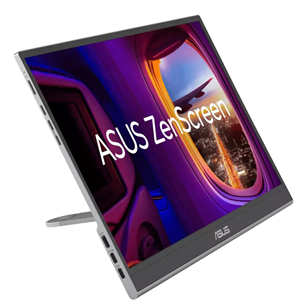 Asus ZenScreen OLED MQ16AHE, 16'', FHD, OLED, USB-C, серый - Портативный монитор