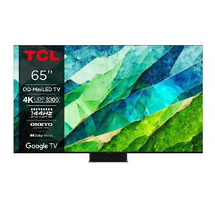 TCL C855, 65'', 4K UHD, Mini-LED, tumši pelēka - Televizors 65C855