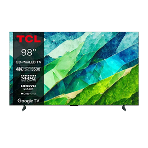 TCL C855, 98'', 4K UHD, Mini-LED, tumši pelēka - Televizors