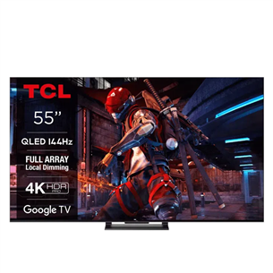 TCL C745, 55'', 4K UHD, QLED, темно-серый - Телевизор