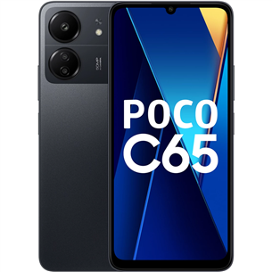 POCO C65, 6,74'', 8 GB, 5G, melna - Viedtālrunis MZB0FKTEU