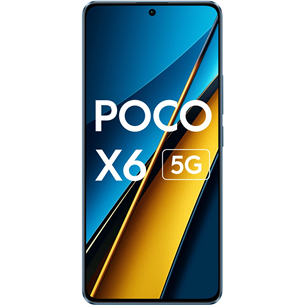 POCO X6, 6,67'', 8 GB, 5G, zila - Viedtālrunis