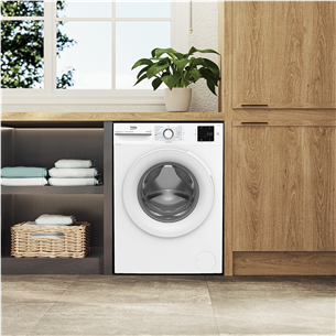 Beko, 7 kg, depth 49.6 cm, 1000 rpm - Front load washing machine