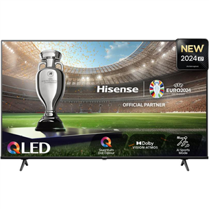 Hisense E7NQ, 55'', 4K UHD, QLED, melna - Televizors