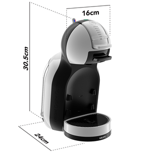 Krups NESCAFÉ® Dolce Gusto® Mini Me, pelēka/melna - Kapsulu kafijas automāts