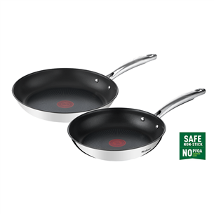 Tefal Duetto+, 2 priekšmeti, 24/28 cm, nerūsējošā tērauda - Pannu komplekts