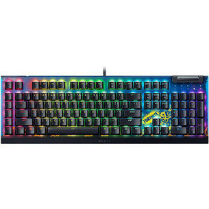 Razer BlackWidow V4 X Fortnite Edition, Yellow Switch, mehāniskā, US, melna - Klaviatūra