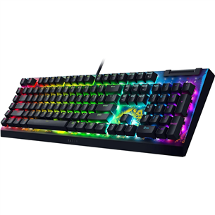 Razer BlackWidow V4 X Fortnite Edition, Yellow Switch, mechanical, US, black - Keyboard