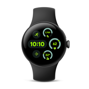 Google Pixel Watch 3, 41 mm, melna - Viedpulkstenis