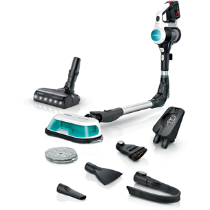 Bosch Unlimited 7 ProHygienic Aqua, 2in1, melna/balta - Bezvadu putekļu sūcējs BCS71HYG4