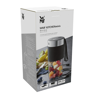 WMF KITCHENminis Mix on the Go, melna - Mini blenderis