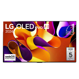 LG evo G4, 55", 4K UHD, OLED, серебристый - Телевизор OLED55G42LW.AEU