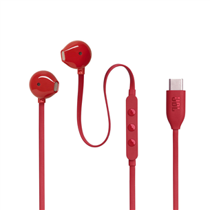 JBL Tune 305C, USB-C, red - In-ear Headphones JBLT305CRED