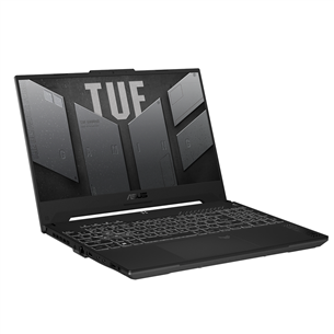 Asus TUF Gaming F15, 15.6'', FHD, IPS, i7, 16 GB, 512 GB, RTX 4070, pelēka - Portatīvais dators