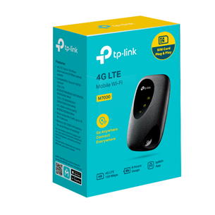 TP-Link M7000, 4G, melna - Bezvadu rūteris