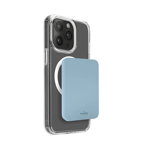 Puro Mini Power Mag, 4200 mAh, MagSafe, USB-C, zila - Portatīvais barošanas avots