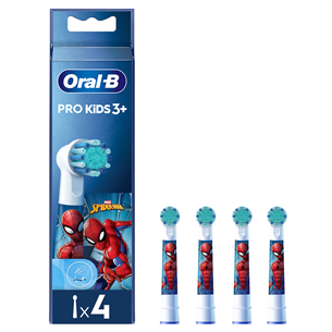 Braun Oral-B, Kids Spiderman, 4 gab. - Uzgaļi elektriskajai zobu birstei EB10-4/SPIDERMAN