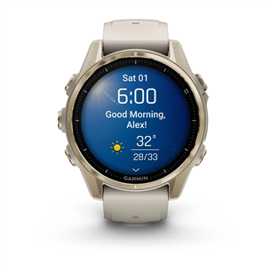 Garmin Fenix 8 Sapphire, 43 mm, zelta - Viedpulkstenis