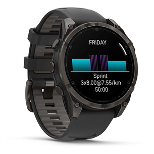 Garmin Fenix 8 Sapphire, 47 mm, tumši pelēka - Viedpulkstenis