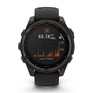 Garmin Fenix 8 Sapphire Solar, 47 mm, tumši pelēka - Viedpulkstenis