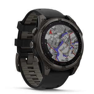 Garmin Fenix 8 Sapphire Solar, 47 mm, tumši pelēka - Viedpulkstenis