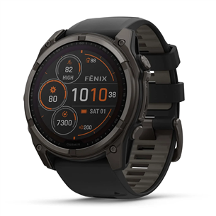 Garmin Fenix 8 Sapphire Solar, 51 mm, tumši pelēka - Viedpulkstenis