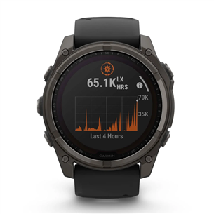 Garmin Fenix 8 Sapphire Solar, 51 mm, tumši pelēka - Viedpulkstenis