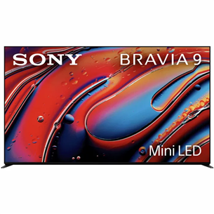 Sony Bravia 9 XR90, 85", 4K UHD, Mini-LED, melna - Televizors K85XR90PAEP