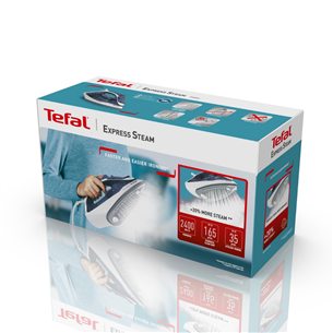 Tefal Express Steam, 2400 W, white/blue - Steam iron