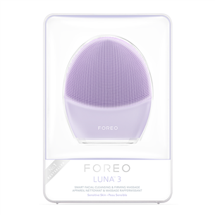 Foreo Luna 3 Sensitive, lillā - Elektriskā sejas birstīte