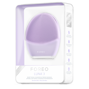 Foreo Luna 3 Sensitive, lillā - Elektriskā sejas birstīte