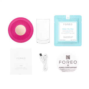 Foreo UFO 2 mini, rozā - Ierīce sejas ādas kopšanai