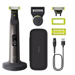 Philips OneBlade Pro 360 Seja + ķermenis, tumši pelēka - Skuveklis/trimmeris QP6652/61